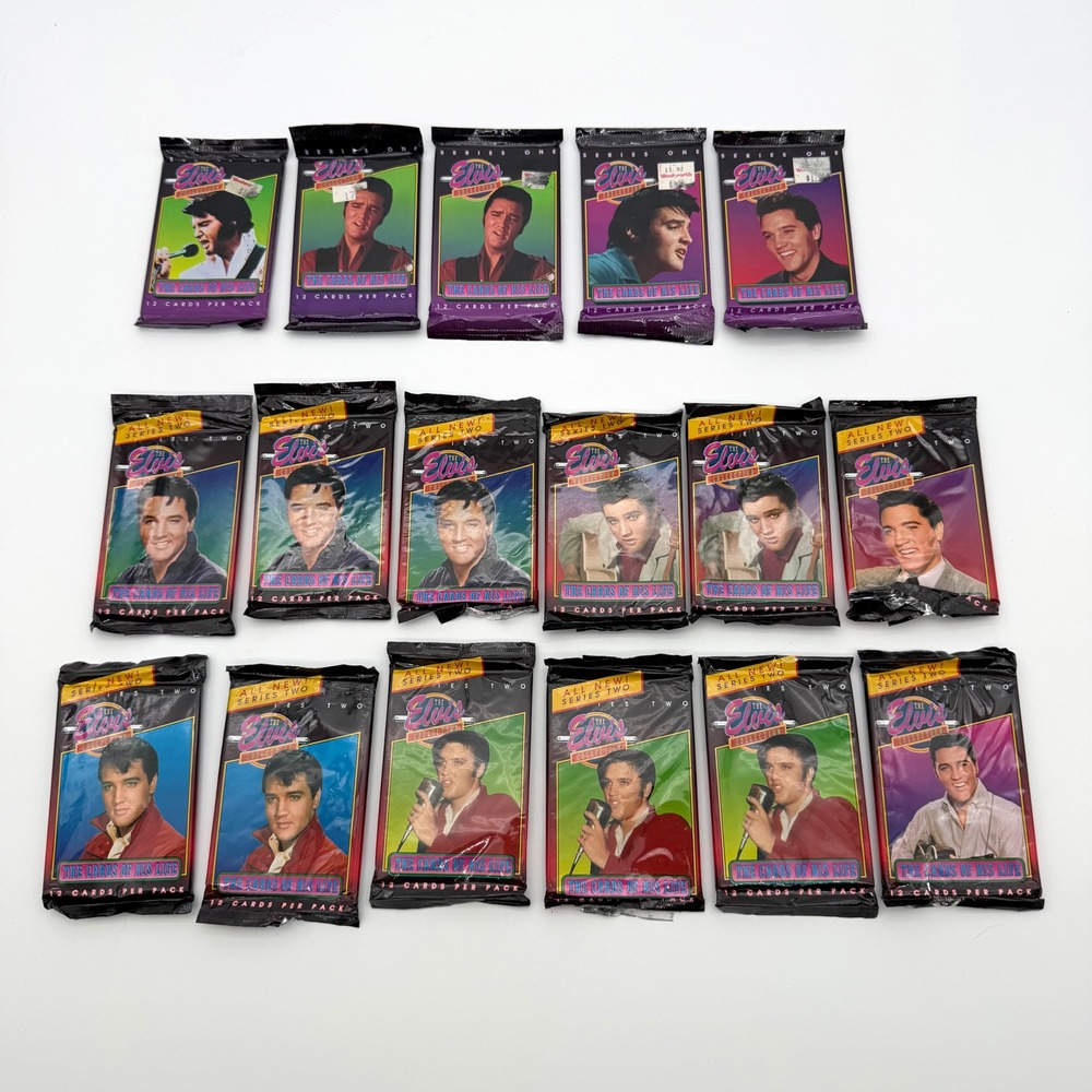 Elvis Presley Collection Trading Cards 17 Pack Lot Series 1 & 2